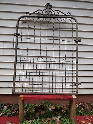 Vintage Braided Wire & Steel Garden Gate • $400