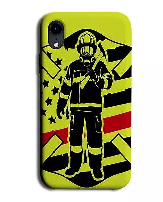 Yellow Fire Fighter Phone Case Cover Badge Symbol Firefighter Firefighting Q677 • £14.95