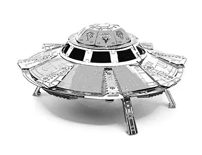 Metal Model UFO Unidentified Flying Object 3D Model Laser Cut Kit DIY Hobby Gift • £10.65