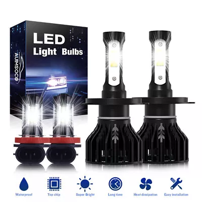 Led Headlights High-Low Beam Fog Light White For 2008-2010 Toyota Highlander Kit • $49.99