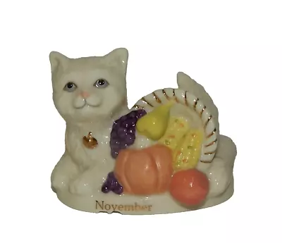 Lenox Calendar Cat November Thanksgiving Kitty • $34.99