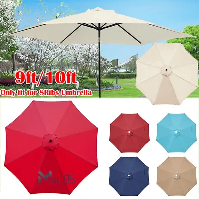 New Umbrella Replacement Canopy For 8 Ribs Sun Protection Yard Parasol Top Cover • $36.55