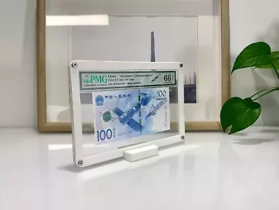 Display Frame Show Case With Stand For PMG Banknotes Holder • $24.99