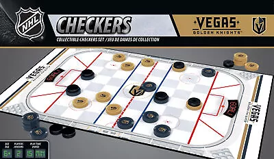 Officially Licensed NHL Las Vegas Golden Knights Checkers Board Game Ages 6+ • $19.99