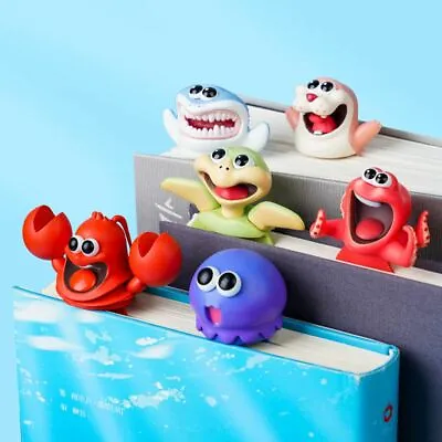 £5.41 • Buy Creative Octopus Lobster PVC Wacky Sea Animal Book Markers Bookmarks 3D Stereo