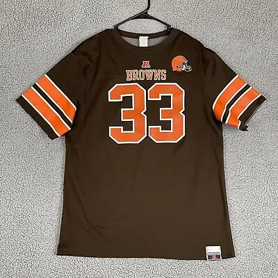 $15.99 • Buy Cleveland Browns Jersey Shirt Mens Large Brown #33 Richardson NFL Pro Football