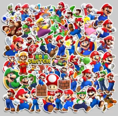 10 PCS Mario Party Super Mario Video Game Characters Stickers BRAND NEW • $2.99