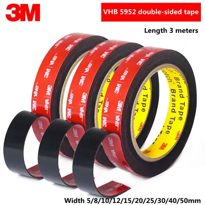 Acrylic Foam Tape 3M VHB5952 Double-sided Tape For Car Installation • $13.05