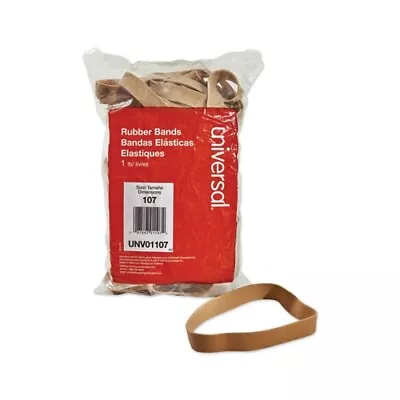 UNIVERSAL Rubber Bands Size# 107  7  X 5/8  1lb Pack UNV-01107 Brand New! • $7.99