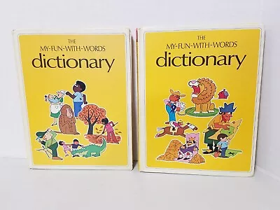 Vtg 1974 The My-Fun-With-Words Dictionary By James Ertel Set Of 2 Illustrated  • $16.14