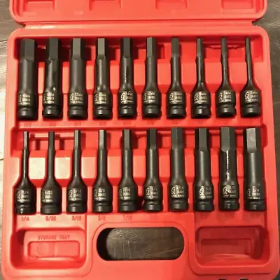 20 Pc1/2  Drive Impact Hex Driver Master Set Power Tool Heavy Duty Storage Case  • $161.16