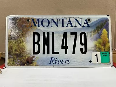 Rivers Clark Fork Coalition Montana License Plate • $7