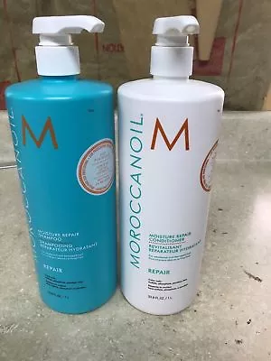 Moroccanoil Moisture Repair  Shampoo And Conditioner Liters Duo Brand New • $79.84