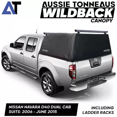 $1499 • Buy Wildback Ute Canopy W/Racks For Nissan Navara D40 Dual Cab(06-6/15) Not Canvas
