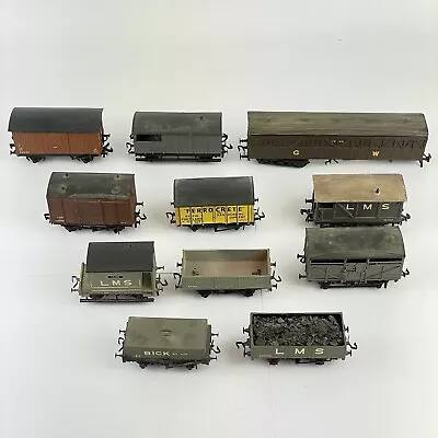 Job Lot Of Vintage Mostly Built Kits OO Gauge Rolling Stock Wagons Etc • £29