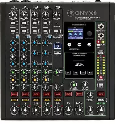 Mackie Onyx8 8-channel Analog Mixer With Multi-Track USB • $449.99