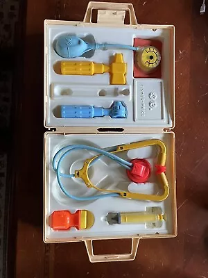 Vintage 1977 Fisher Price Medical Kit #936 Doctor Nurse Kit In Case Incomplete • $12