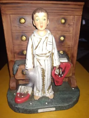 1975 Dave Grossman Norman Rockwell  Discovery   Santa Suit Christmas Figurine • $12.99
