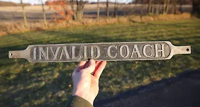 Vintage Invalid Coach Funeral License Plate Car Emblem Sign Packard Hearse Old • $850