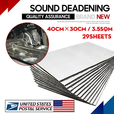 37Sqft Sound Deadener Automotive Insulation Heat Shield Noise Kill Damping Mat • $34.91