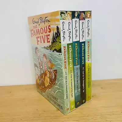 £11.49 • Buy Enid Blyton Famous Five 5 Books Of Adventures Collection Box Set Paperback NEW