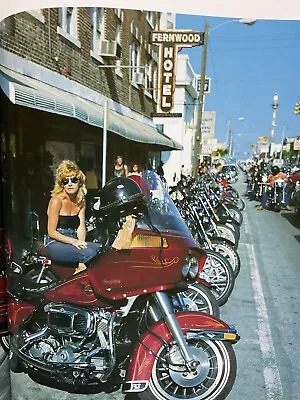 VINTAGE Harley-Davidson COFFEE TABLE BOOK Featuring INXS’ MICHAEL HUTCHENCE • $37