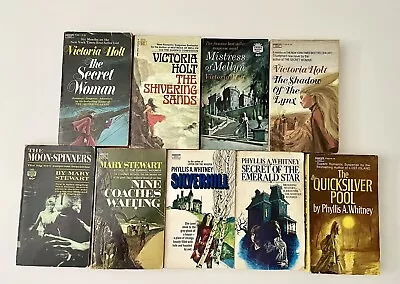 Vintage Lot Of 9 Gothic Suspense Romance Paperback Books Holt Whitney Stewart • $24.99