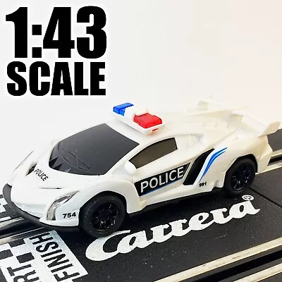 1:43 - Lamborghini Police  Slot Car Carrera Go Scalextric SCX Electric Track • $25