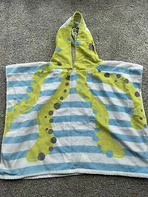 Octopus Toddler Boys Hooded Beach Swimming Towel • £6