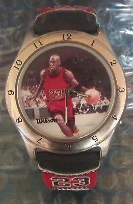 Michael Jordan 1997 Wilson Bulls Watch W/basketball Box • $20