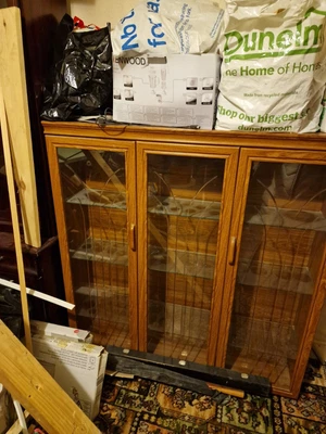 £20 • Buy Display Cabinet With Glass Doors Used