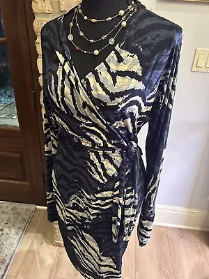 A-Twelve Wrap Dress NWOT Size L Long Sleeve • $22