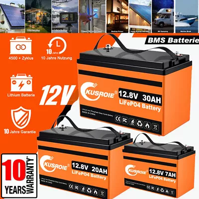 12V 50Ah 30Ah 20Ah LiFePO4 Lithium Battery Deep Cycles For Solar RV Golf Cart • $22.98