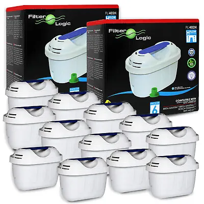 £23.50 • Buy Filterlogic FL-402H Water Filters Compatible With Brita Maxtra & Plus+ Universal