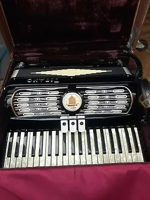 Titano Organette Accordion Italy 41 Keys Pristine Condition W/ Velvet Lined Case • $1250