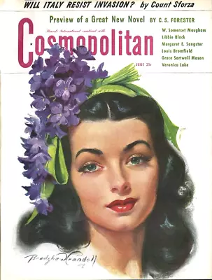 Vintage Cosmopolitan Magazine Cover Reproduction 17 X 12 Print Wall Decor • $16.95