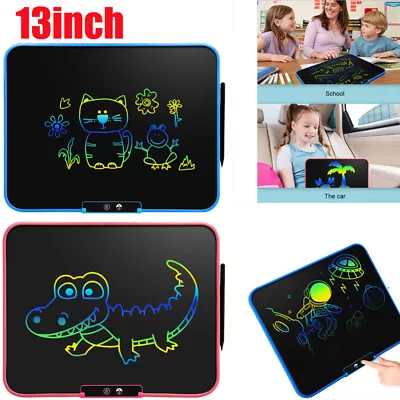 13  LCD Writing Tablet Drawing Board Colorful Doodle Handwriting Pad Kids Gift • $4.73