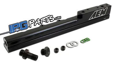 AEM Performance Fuel Rail Black Fits 1999-2000 Honda Civic Si B16 B16A2 B16A3 • $134.99