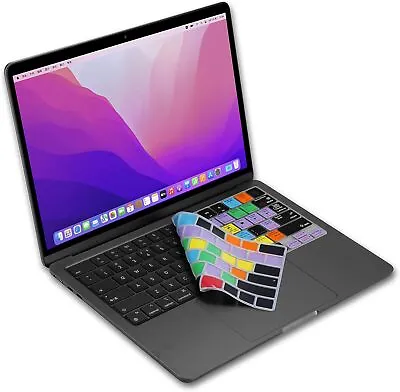Shortcut US Version Silicone Keyboard Cover Skin For 2023 Mac Lightroom Classic • $42.92