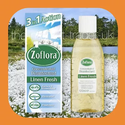 £5.95 • Buy Zoflora Concentrated Antibacterial Disinfectant Linen Fresh 120ml FAST FREE P&P