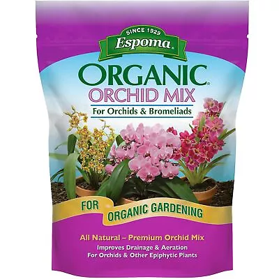 Espoma Organic Orchid Mix 4-quart Bag. For All Orchids And Bromeliads. Ideal ... • $18.80