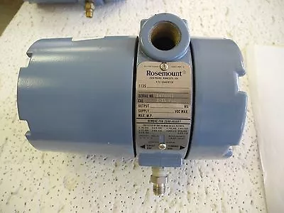 $125 • Buy Rosemount P/I Converter F1B1B1 3-15 PSIG Output 4-20MA, Supply 45 VDC Max. -USED