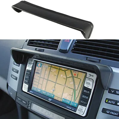 Car Dash Radio Sun Shade Navigation Hood Clip Cap Brim Hat Black Interior Parts  • $15.20