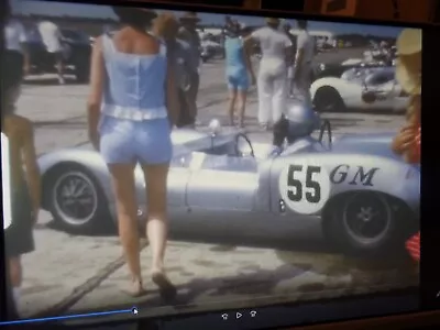 RARE VINTAGE SUPER 8 Home Movie Film Reel AUTO CAR RACING RACETRACK USA A992 • $59