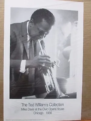 Vintage The TWC Miles Davis At The Civic Opera House 1956 Poster 12486 • $14.99
