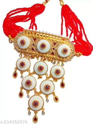 $35.01 • Buy Indian Bollywood Style Fashion CZ Gold Plated Bridal Pearl Jewelry Necklace Set