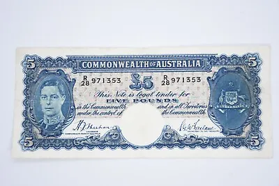 $249 • Buy 5 Pound Australia Banknote - Sheehan McFarlane - 1939 - R45 