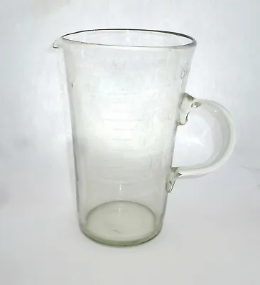 Rare Measuring Jug Mouth-Blown 19 C.15 Litre • $467.62