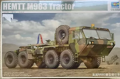 Trumpeter 01021 1:35 HEMTT M983 Tractor Model Kit W/DefModels Resin Wheels • $101.99