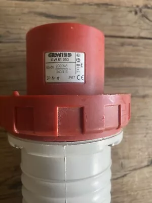 Gewiss 63amp 3 Phase In-line Plug 5pin • £35